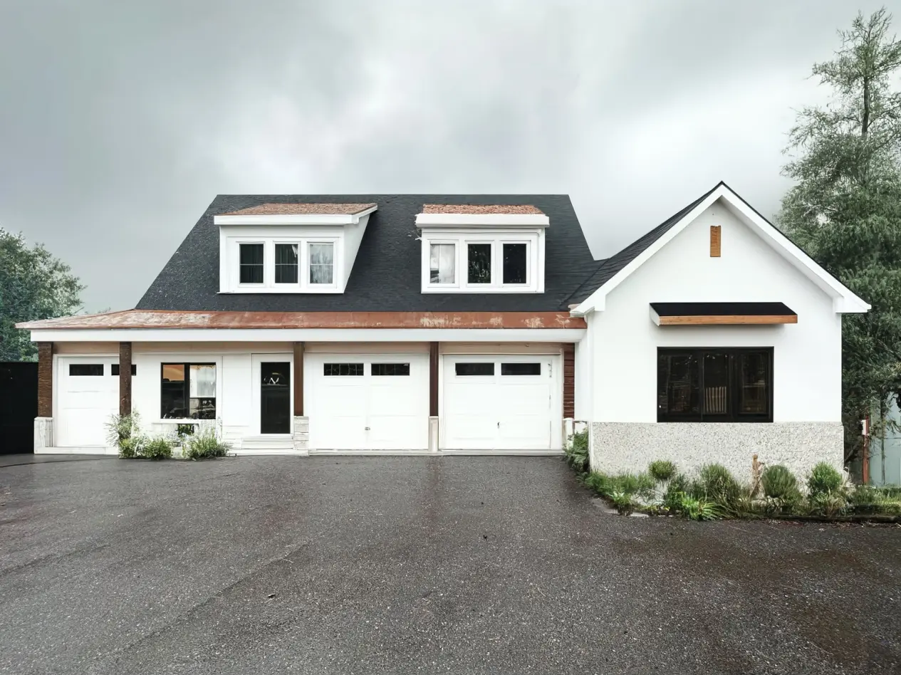 Farmhouse Style Exterior Remodel with Board and Batten Siding