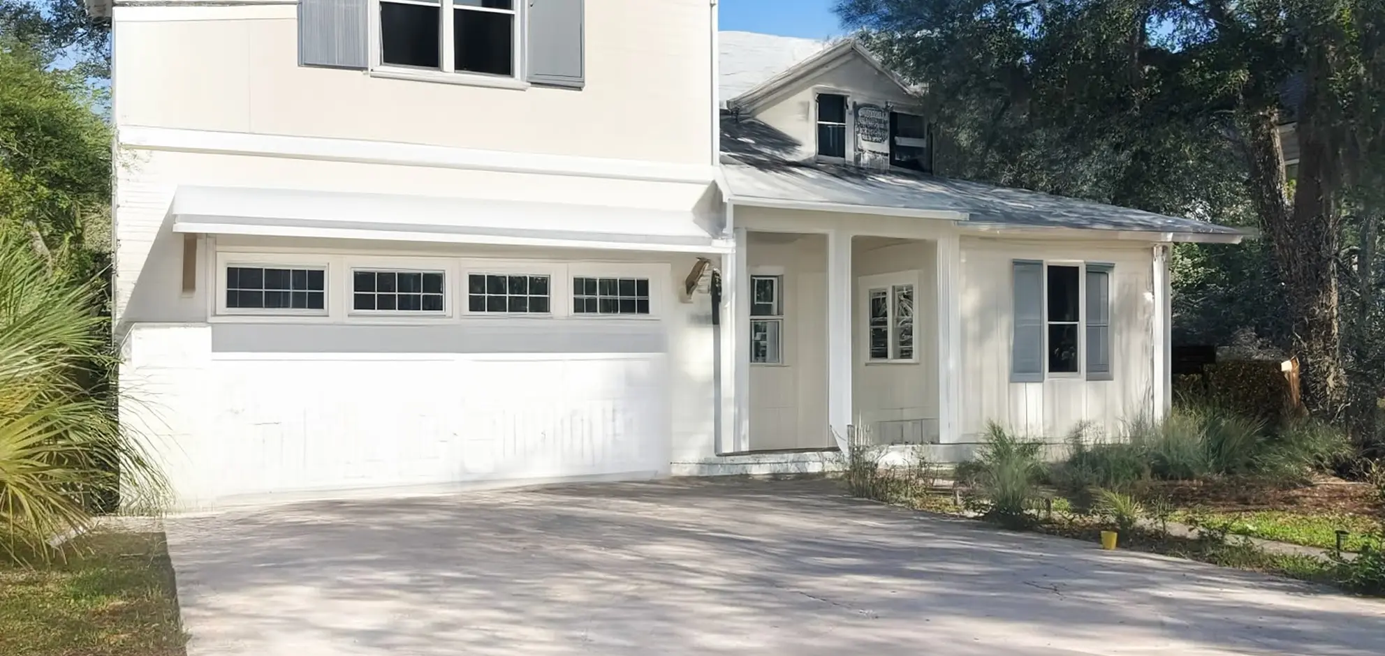 Elegant Transitional Coastal Exterior Remodel in One Month