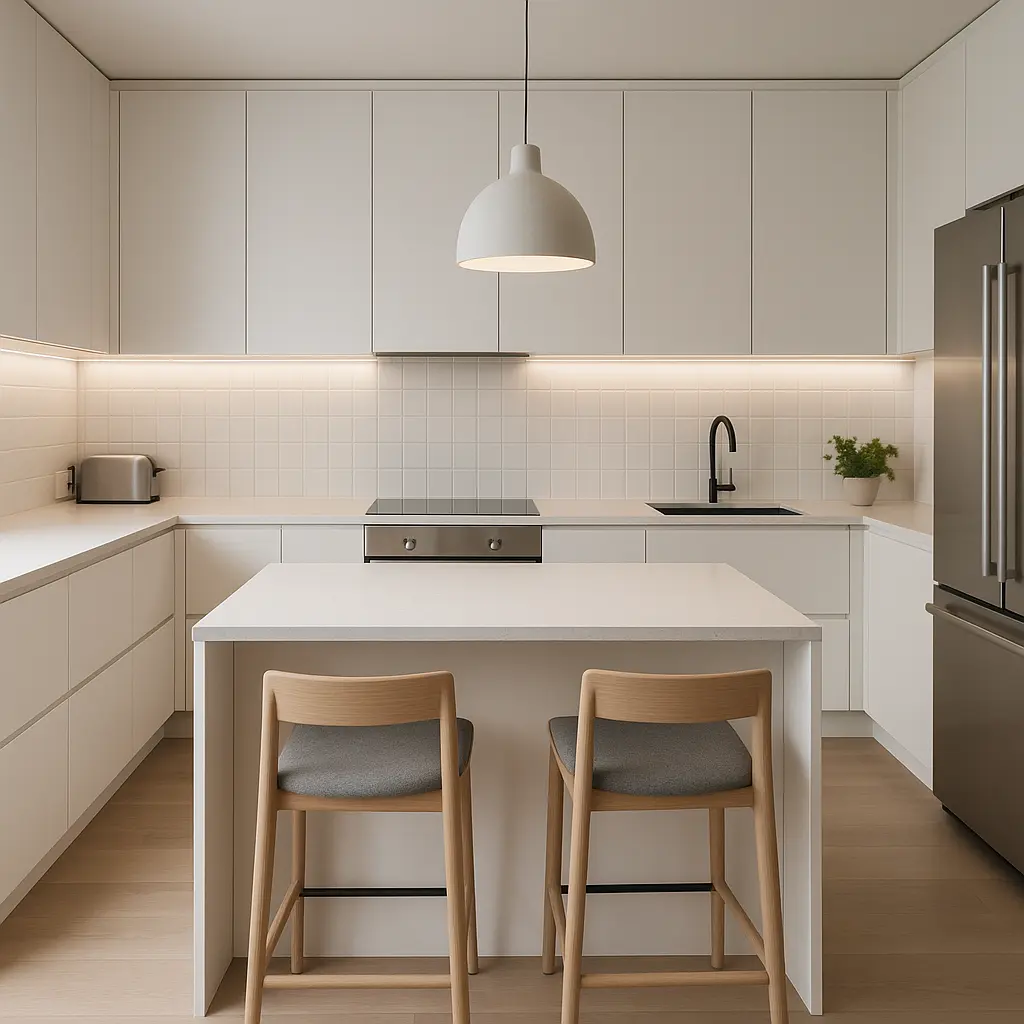 Modern Scandinavian Kitchen Remodel 12×10 ft