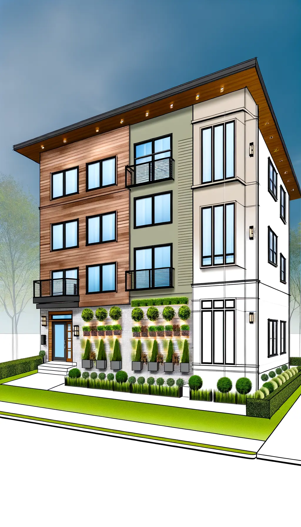 Modern Exterior Remodel for Enhanced Aesthetics and Sustainability