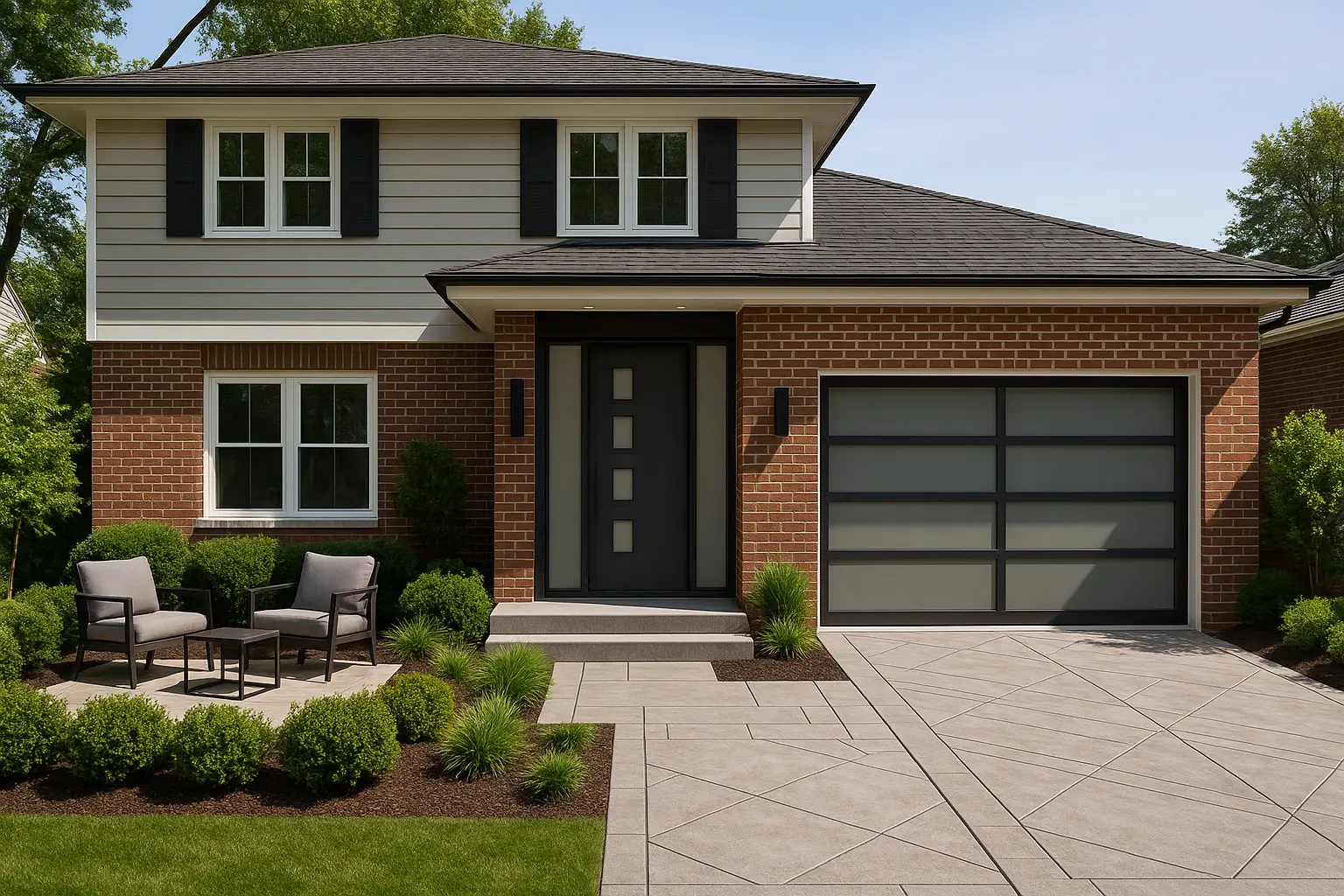 Exterior Facelift for a Modernized Suburban Home