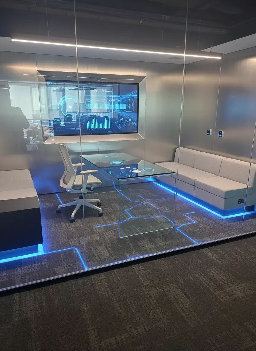 High-Tech Office Remodel: Modern Design and Functionality