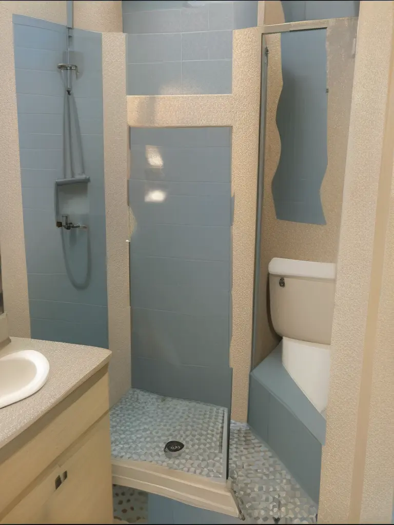 Modern Shower Remodel with Frameless Glass & Unique Design