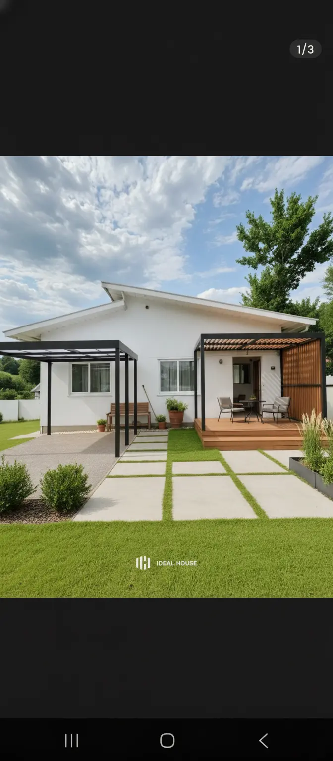 Minimalist Home Exterior Remodel: Carport and Terrace Addition | Under $5000